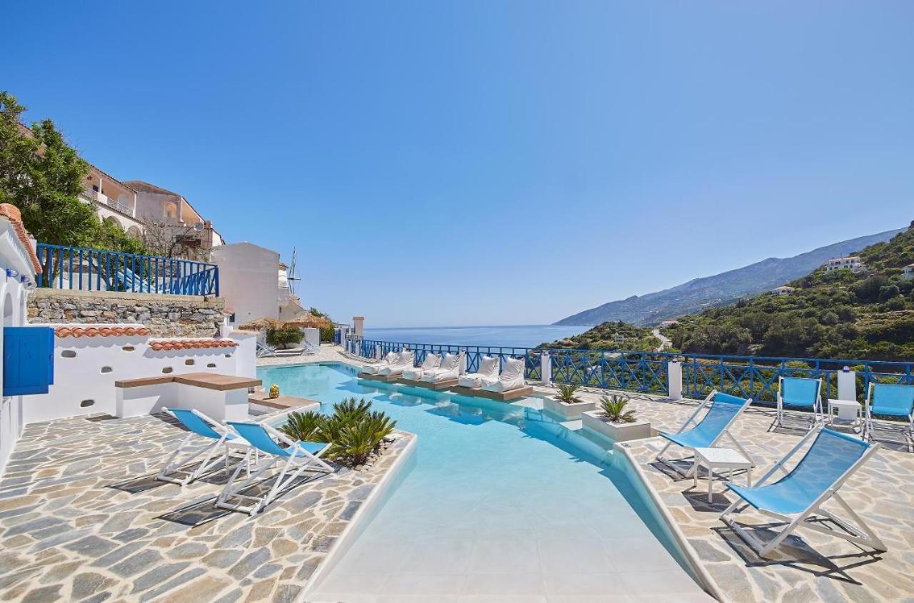 Villa Sea View Kerame Évdilos Exterior foto