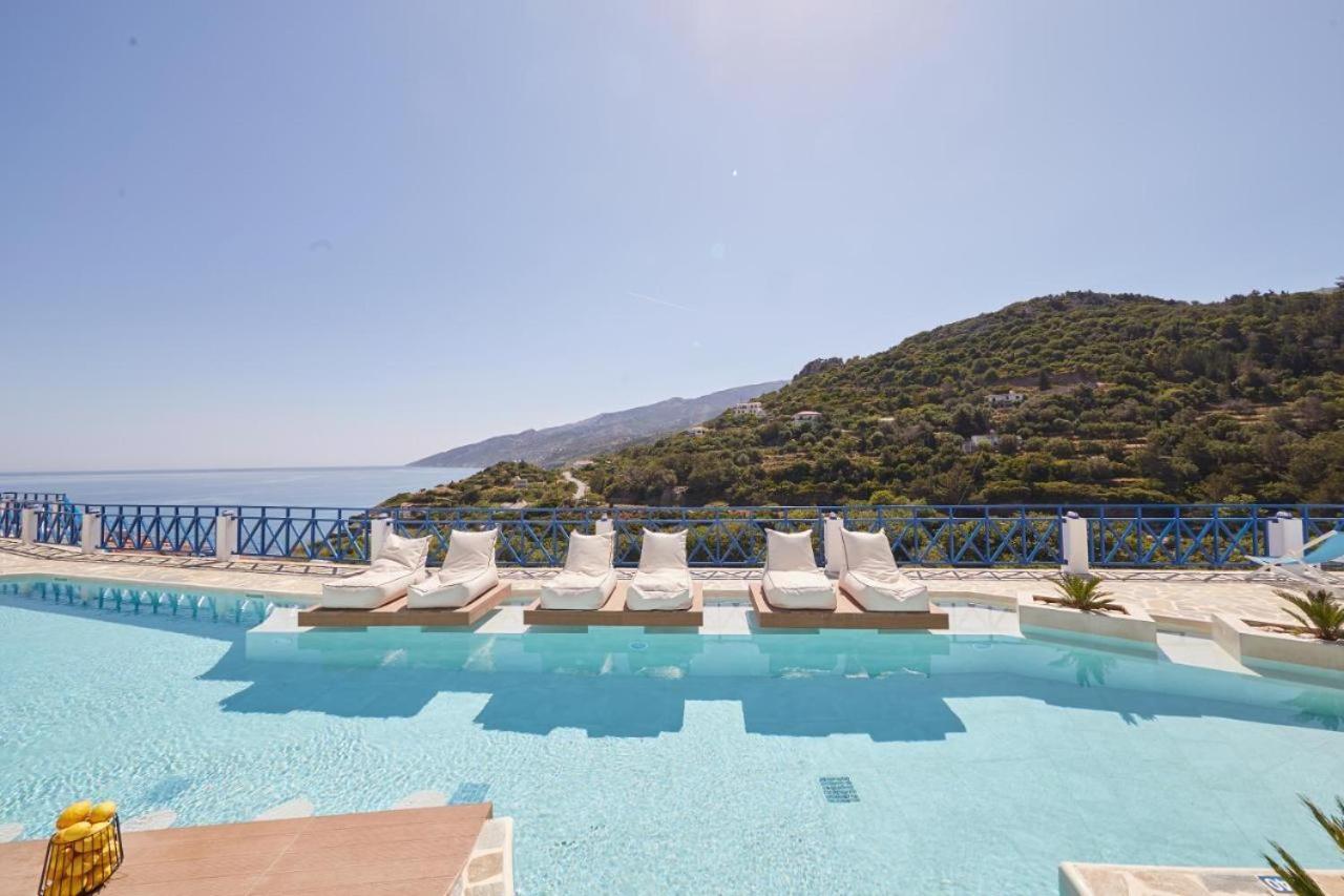 Villa Sea View Kerame Évdilos Exterior foto