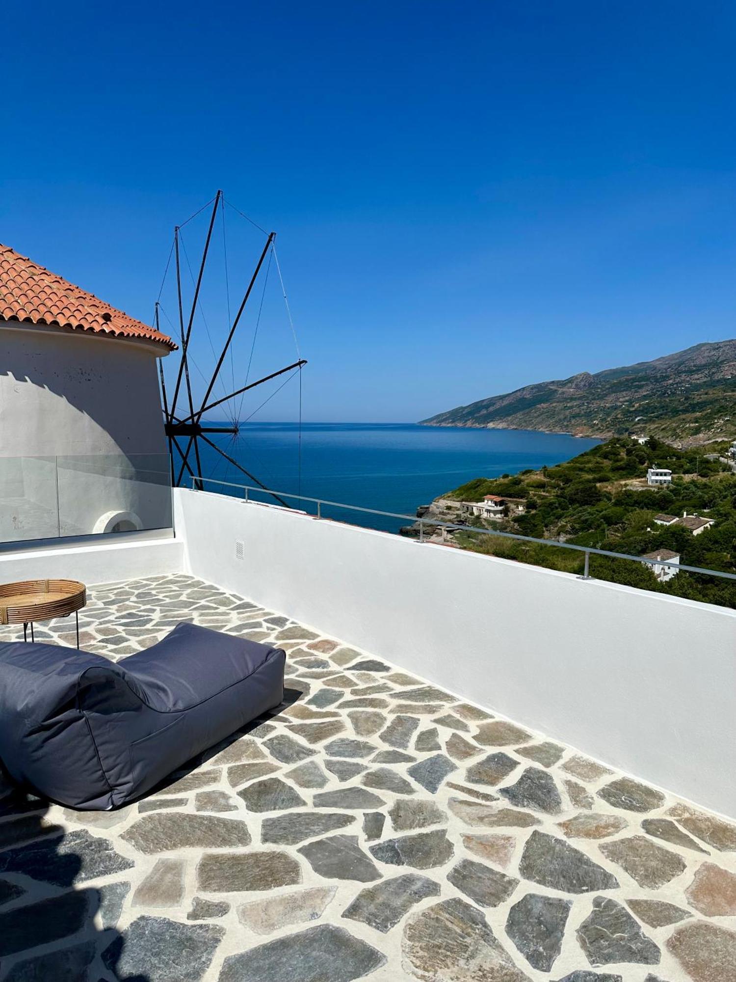 Villa Sea View Kerame Évdilos Exterior foto